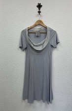 Out of Xile Dress Size 12 Grey Cowl Neck Midi Boho Romantic Occasion Cruise