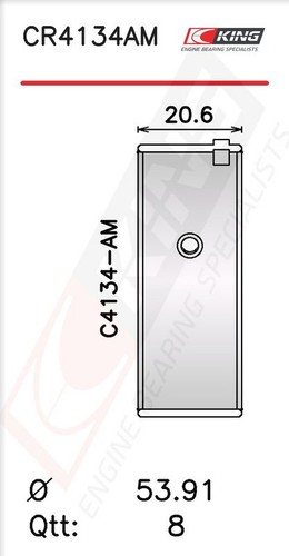 King cr4134am connecting rod - cr4134am,