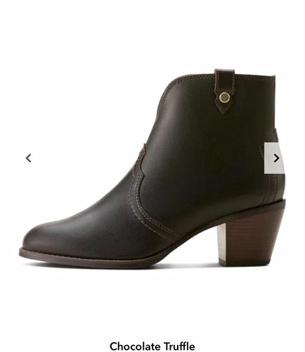 Ariat brown leather ankle - leather,