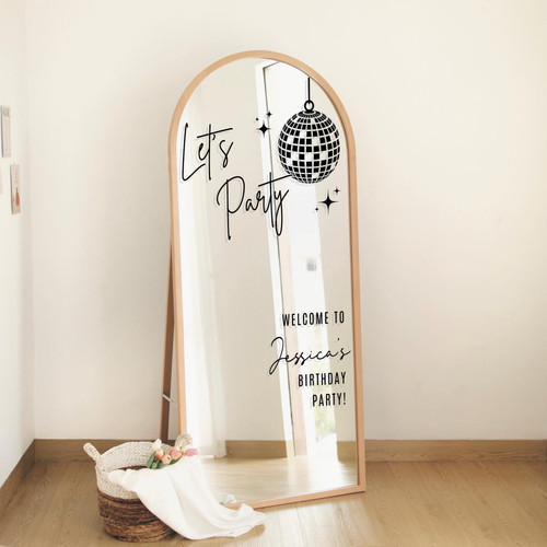 Personalised birthday mirror - personalised,