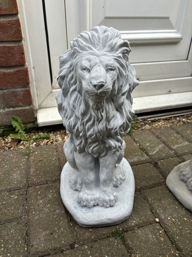 Stone garden lion - stone,