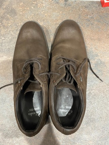 Clarks brown suede goretex - brown,