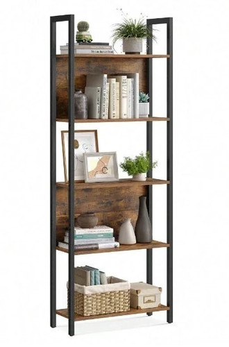 Rustic wood bookcase bookshelf - rustic,