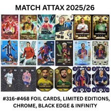 MATCH ATTAX 25/26 2026 LIMITED EDITION/100 CLUB/HERITAGE/BLACK EDGE/CHROME..