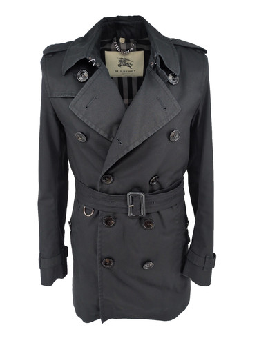 Burberry black mens trench - burberry,