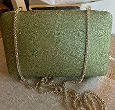 L.K Bennett Dotty Green Glitter Clutch Bag RRP £189