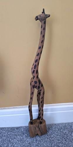 Vintage hand carved wooden - hand,