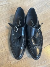 Anarchic By T.U.K Mens Vegan Leather Creeper Shoes Uk Size 10