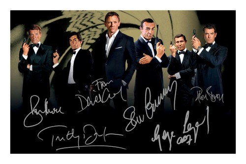 All james bond actors signed - james,