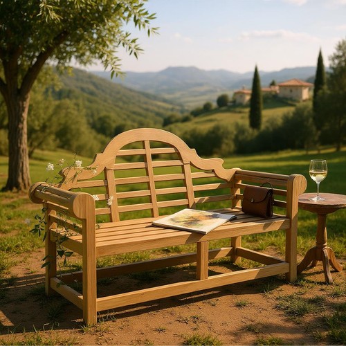 Lutyens garden bench - garden,