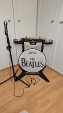 XBOX 360 The Beatles Rockband. Wireless drumset, Microphone, and Games. 