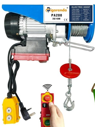 Electric hoist winch 200kg - electric, –