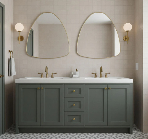Pebble bathroom wall mirror - bathroom,