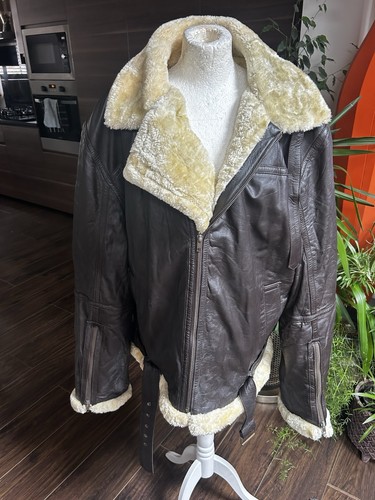 Genuine leather dark - leather, brown