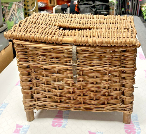 Vintage wicker fishing - vintage,