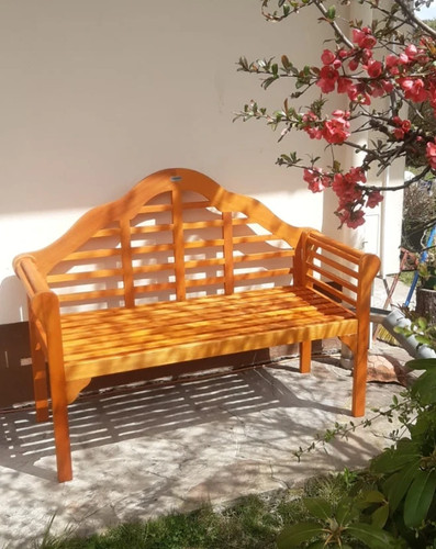 Wooden garden bench solid - wooden,