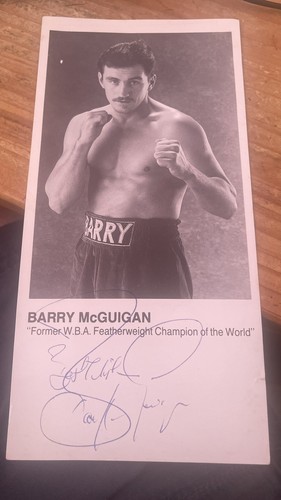 Barry mcguigan signed - barry, photo