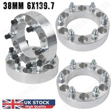 4Pc 38mm Wheel Spacer Spacers 6X139.7 FOR TOYOTA LANDCRUISER PATROL HILUX PRADO