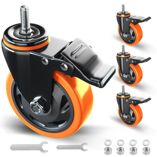 Stem caster wheels 4 - stem, 2-3-4