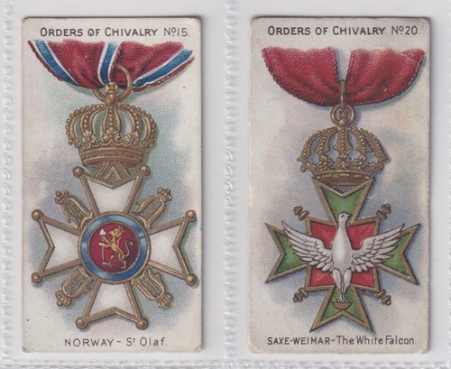 Cigarette cards orders of - orders,