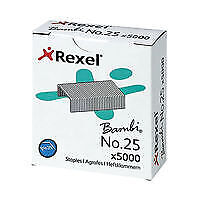 Rexel No 25 Staples 4mm (Pack