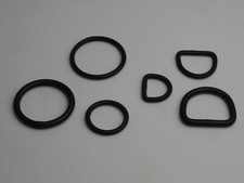 BLACK STAINLESS STEEL D-Rings