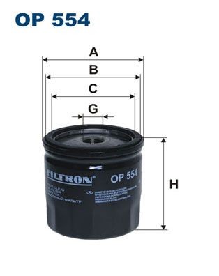 Oil filter op554 filtron - oil,