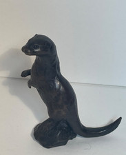 Richard Cooper & Co Small Bronze Otter with COA