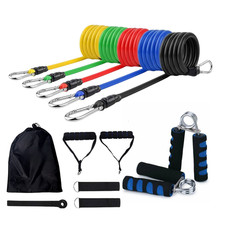 Resistance Bands Set with Handles Home Gym Workout Fitness Exercise Kit