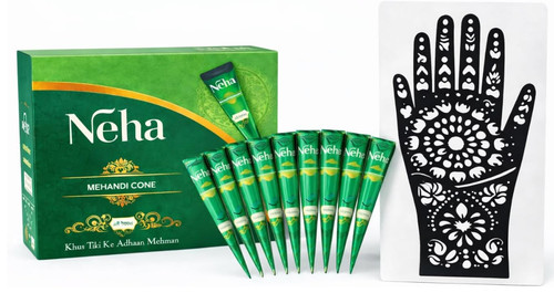 Neha henna cones tubes - henna, mehndi