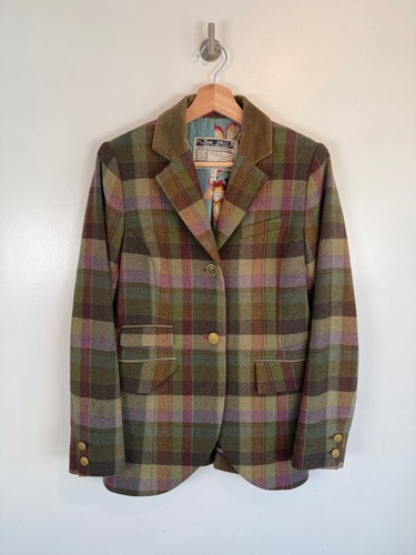 Joules tweed blazer size - tweed,
