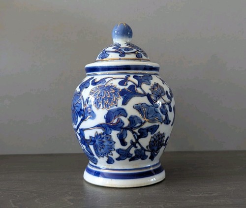 Vintage blue and - blue, white