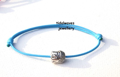 Waxed cotton cord bracelet - waxed,
