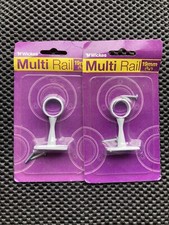 2 x 19 mm 3/4" White pole rail