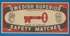 MATCHBOX LABELS SWEDEN-Swedish