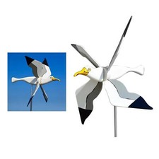 Funny Lovely Durable Whirligig Seagull Windmill Wind Spinner For Garden Kid