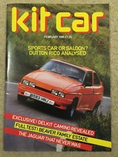 kit car magazine February 1985 - Dutton Rico; GP Madison; Calvy Mitchel etc