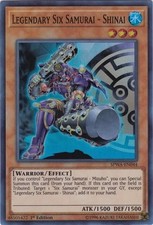 Legendary Six Samurai - Shinai - SPWA-EN044 - Super Rare - 1st Edition - YuGiOh