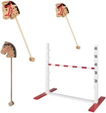 Playtive Wooden Hobby Horse With Jump - 2 piece set - New