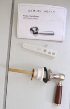 Samuel Heath Chrome Wood Fairfield Cistern Toilet Lever V277-TW NEW Discontinued