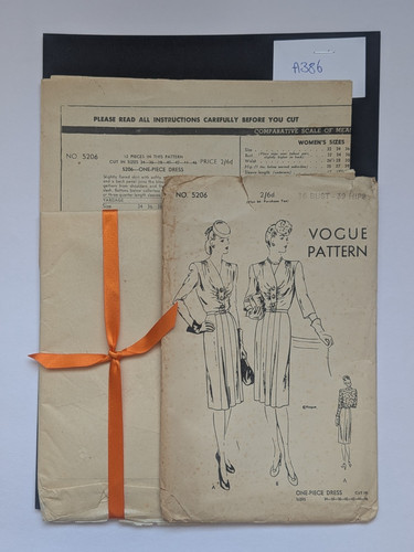 Vintage vogue 5206 40s wwii - vintage, 5206,