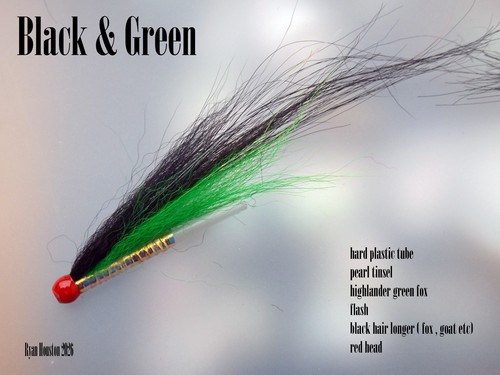 Salmon fly green - fly, and