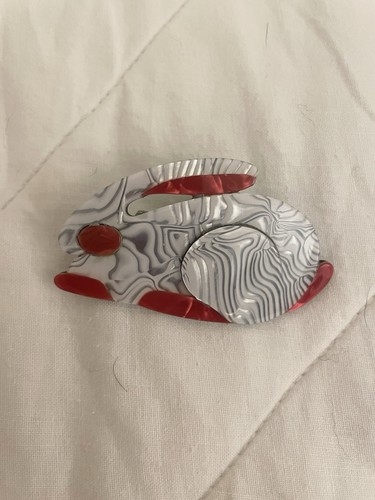 Lea stein rabbit brooch - stein,