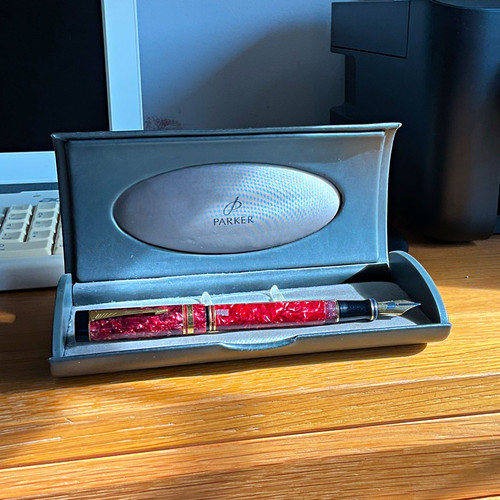 Parker red marbled centenary - red,