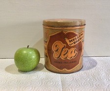 VINTAGE 1970s TEA CADDY TIN
