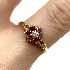 Pink Tourmaline & Diamond Ring
