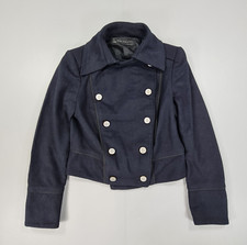 ZARA Womens Jacket Navy Blue