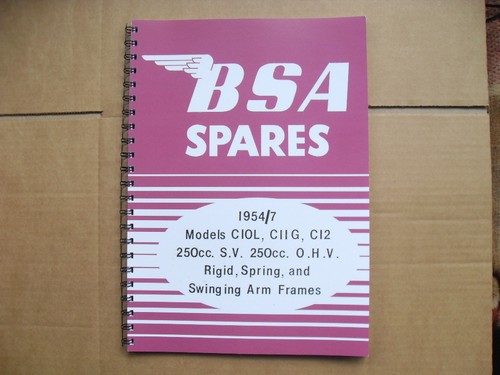 Bsa parts book for - book,