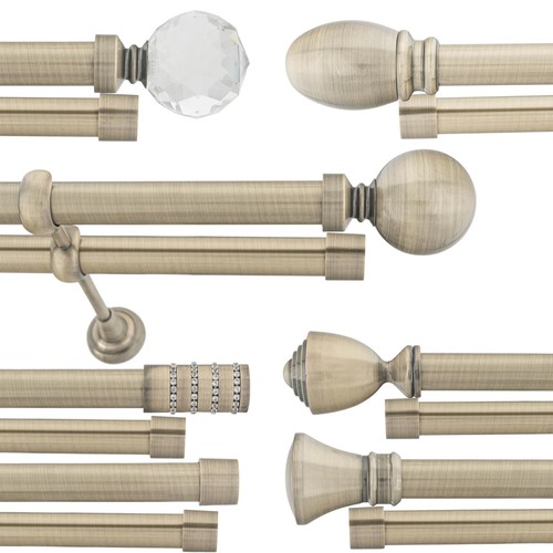 Double metal curtain - curtain, pole