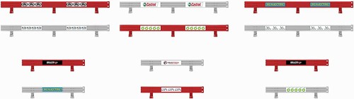 Scalextric crash barriers with - scalextric,